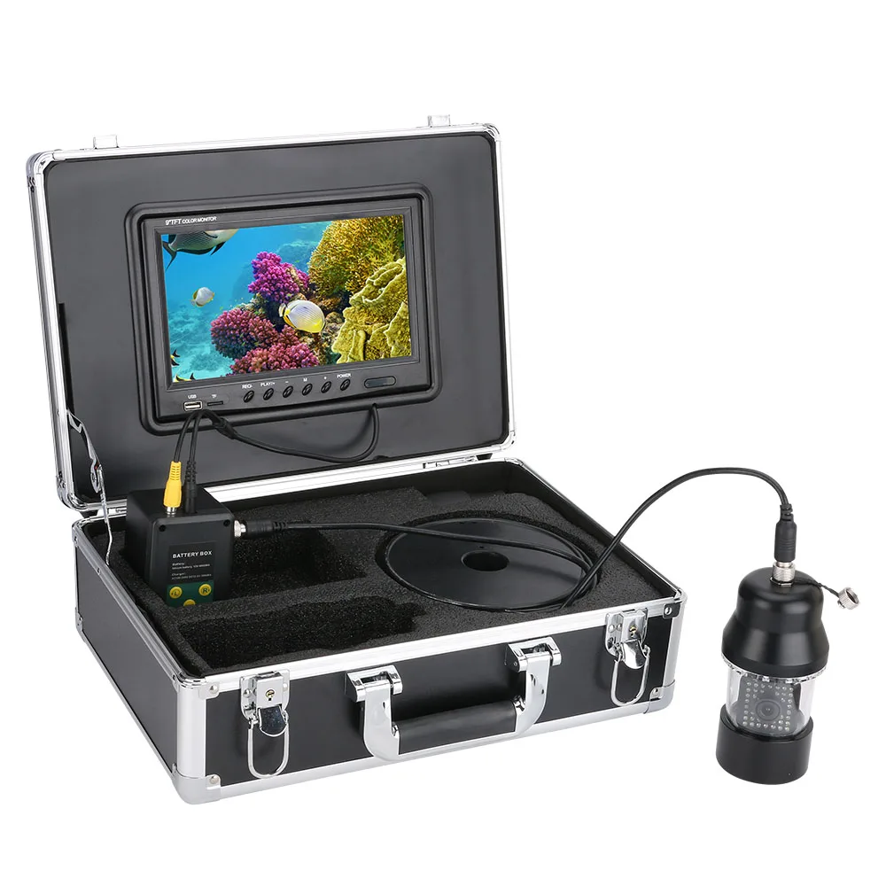 Sale 9 Inch DVR Recorder 100m Underwater Fishing Video Camera Fish Finder IP68 Waterproof 38 LEDs 360 Degree Rotating Camera 1 Sale 9 Inch DVR Recorder 100m Underwater Fishing Video Camera Fish Finder IP68 Waterproof 38 LEDs 360 Degree Rotating Camera 1