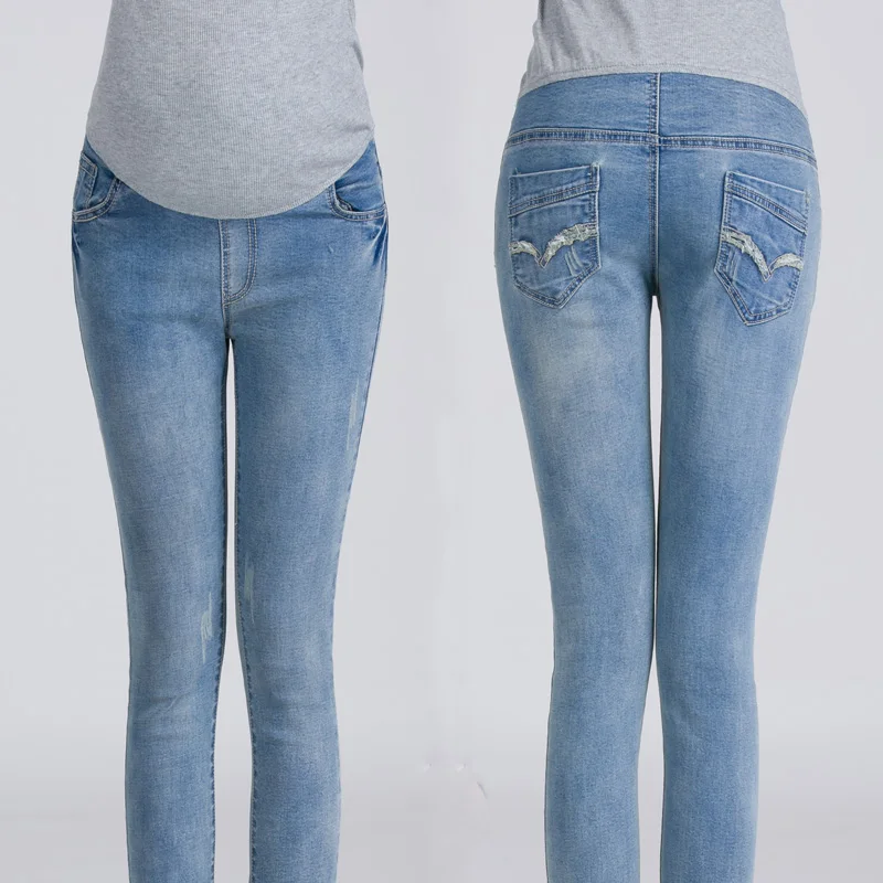 Long Maternity Jeans for Pregnant Women Skinny Pregnancy Jean Maternity