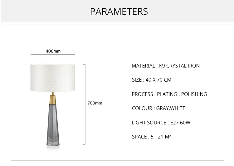 DX Modern Crystal Led Table Lamp (2)