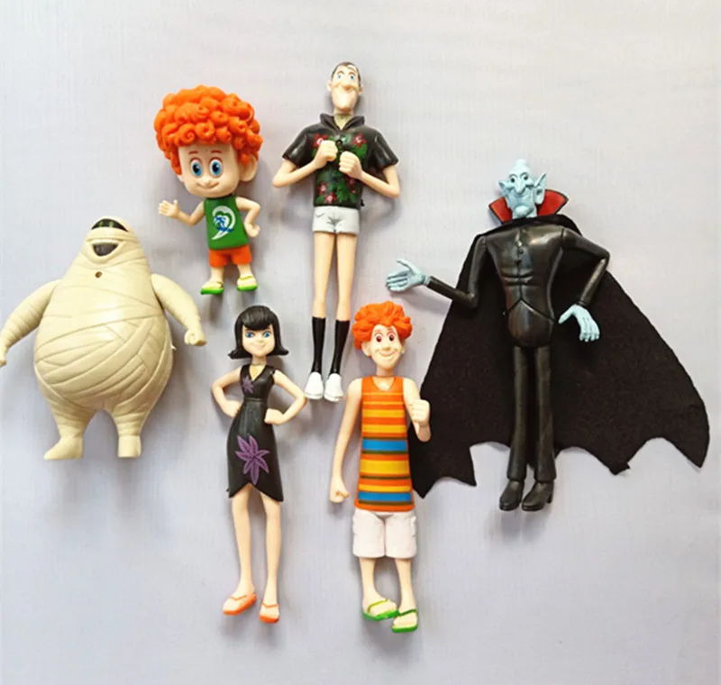 

6pcs/set Hotel Transylvania 3 Summer Vacation Figure Toy Murray Dracula Frank Dennis Action Figure Toys Brinquedo Children Gift