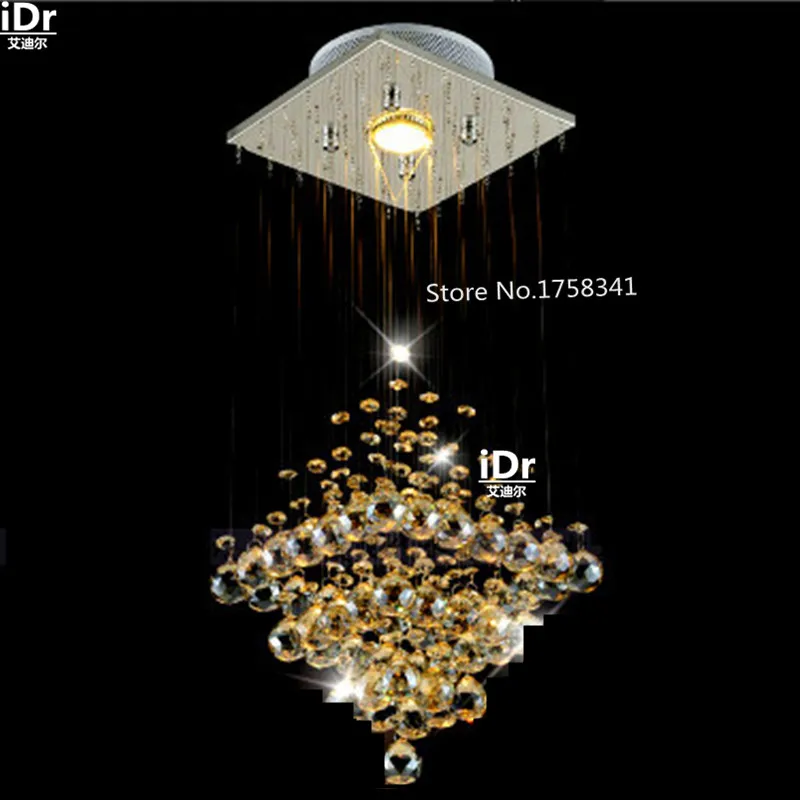 Buy Modern crystal chandelier penthouse stair long