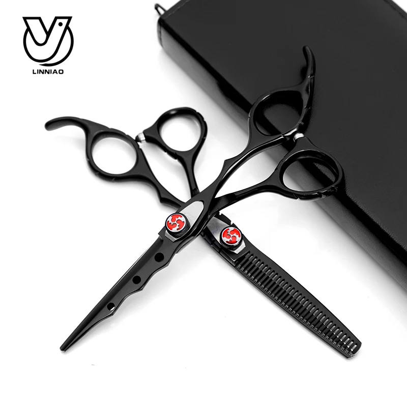 

Professional 6 Inch Two-Tailed Piano Paint Hair Scissors Set Makas Thinning Shears Cutting Barber Tools Hairdressing Scissors