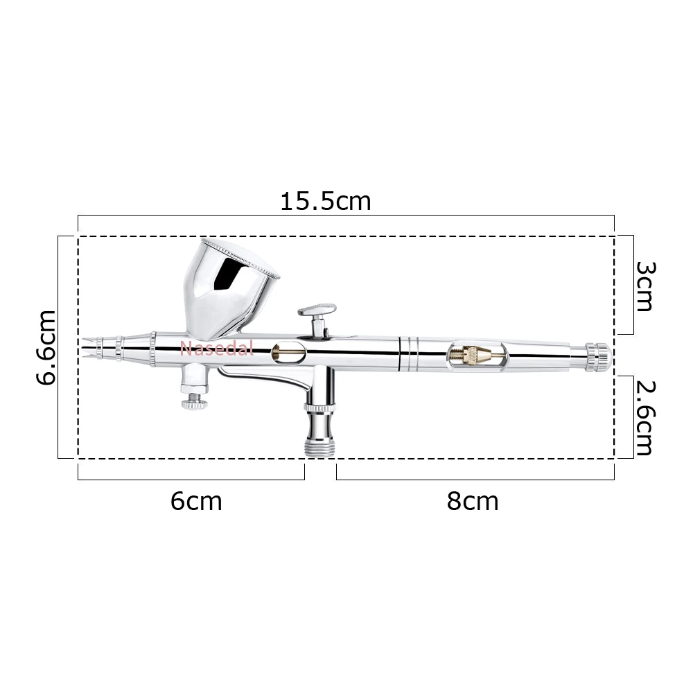 NT-18, мини-Аэрограф, компрессор, набор, 9cc, Двойное действие, аэрограф Spary Gun, 100-250 В, дизайн ногтей, для торта, автомобиля, покраска, модель макияжа