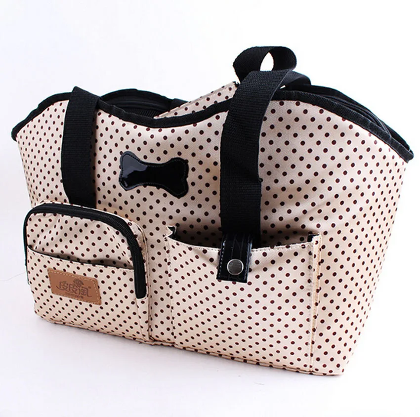 Buy New Fashion Nylon Pet Bags with Dots Pet Handbags