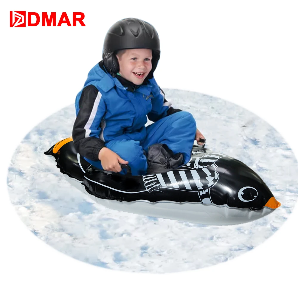 Dmar, дагмар надувной пингвин шина с ручками Лыжный Спорт сани лыжи надувной круг, Фламинго скользкой трава, песок сумка для переноски