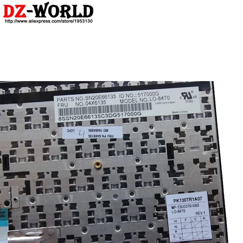 New Original for Lenovo Thinkpad E450 E450C E455 E460 E465 Keyboard Teclado TH Thai Layout 04X6135