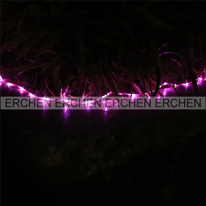 5 м 50 светодиодная батарея питание Led веревка трубка на троссе огни Водонепроницаемый Открытый Рождественский сад тропинка изгородь дерево огни с таймером