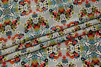 

New fashion print silk crepe de chine fabric 16mm high-end clothing cheongsam shirt skirt silk fabric wholesale silk cloth 110cm