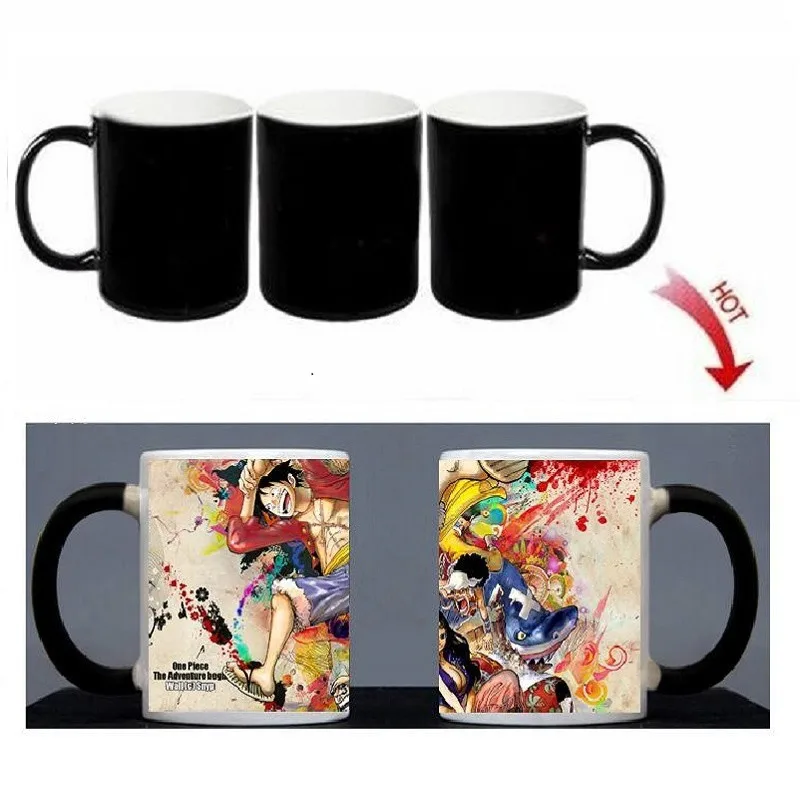 

Magic Mug One Piece Heat Color Changing Morph Mug Coffee Cup Beer Milk Mug with Cookie Gift