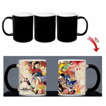 

Magic Mug One Piece Heat Color Changing Morph Mug Coffee Cup Beer Milk Mug with Cookie Gift