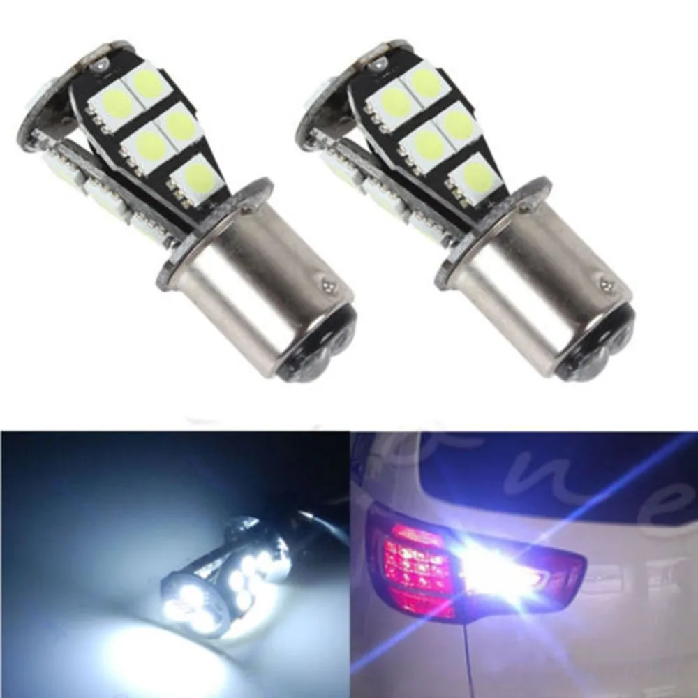2 шт./компл. белая лампа CANBUS 1157 BAY15D 21 LED 5050 SMD P21/5W стоп светильник DC 12V|Сигнальная
