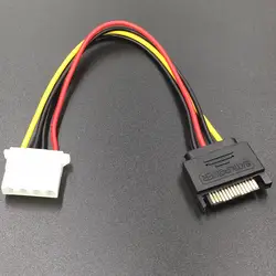 15 булавки SATA штекер Molex IDE 4 штырьковый гнездовой адаптер расширение мощность кабель для BTC шахтер горной машины 20 см