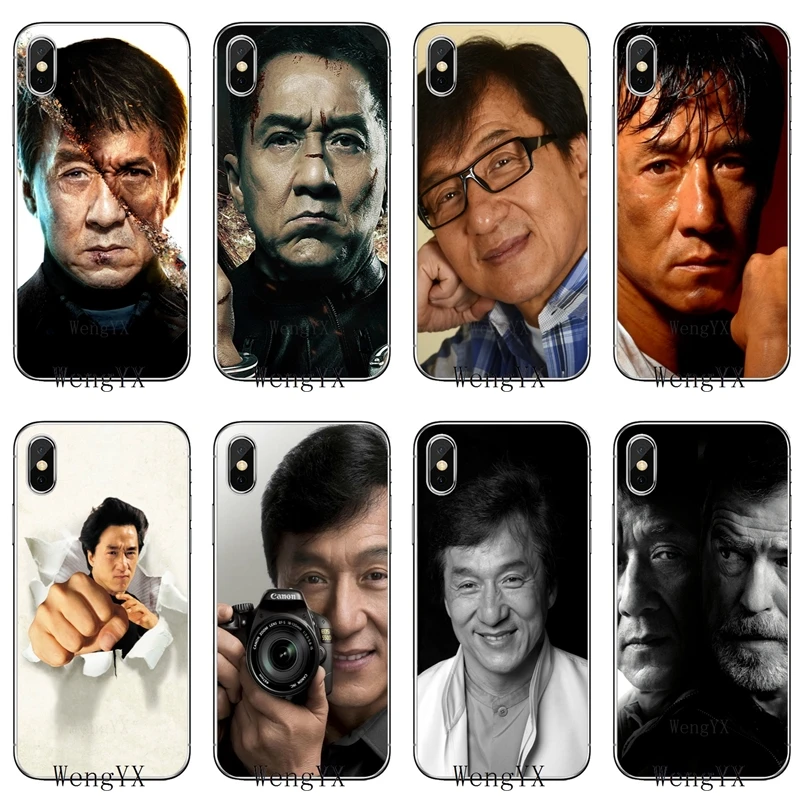 

Jackie Chan slim silicone TPU Soft phone cover case For Huawei P7 P8 P9 P10 P20 pro Lite plus P Smart Mini 2017