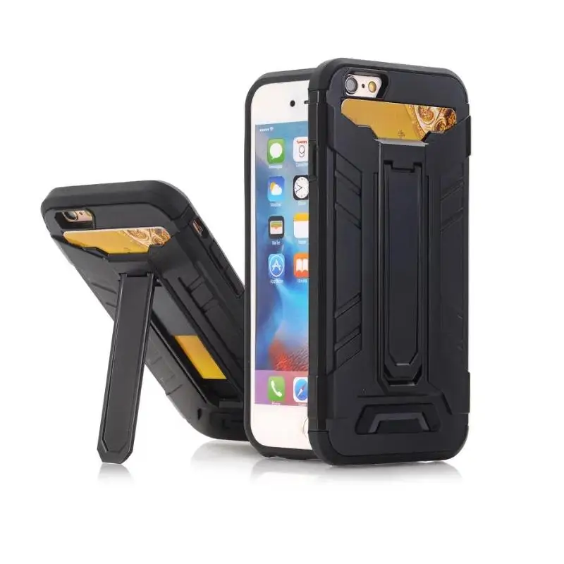 Ударопрочный защитный чехол для iPhone 6 6S Jinggang СЕРИЯ Гибридный кобура Подставка Plus