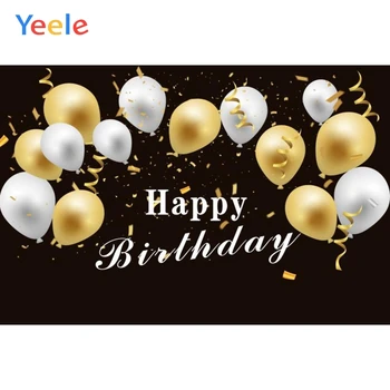 

Yeele Baby Children Birthday Portrait Balloons Ribbon Photography Backgrounds Customized Photographic Backdrops For Photo Studio