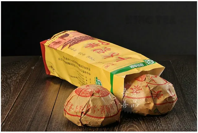 

2012YR XiaGuan JiaJi Tuo Bowl 100g YunNan MengHai Organic Pu'er Raw Tea Weight Loss Slim Beauty Sheng Cha