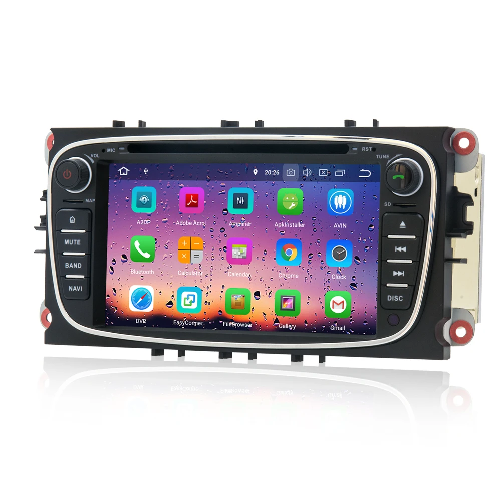 Discount 7" IPS Pure Android 8.0 Car DVD Player For Ford Focus Galaxy Mondeo C-MAX S-MAX Kuga Car Radio With Bluetooth GPS Navigation 2 Discount 7" IPS Pure Android 8.0 Car DVD Player For Ford Focus Galaxy Mondeo C-MAX S-MAX Kuga Car Radio With Bluetooth GPS Navigation 2