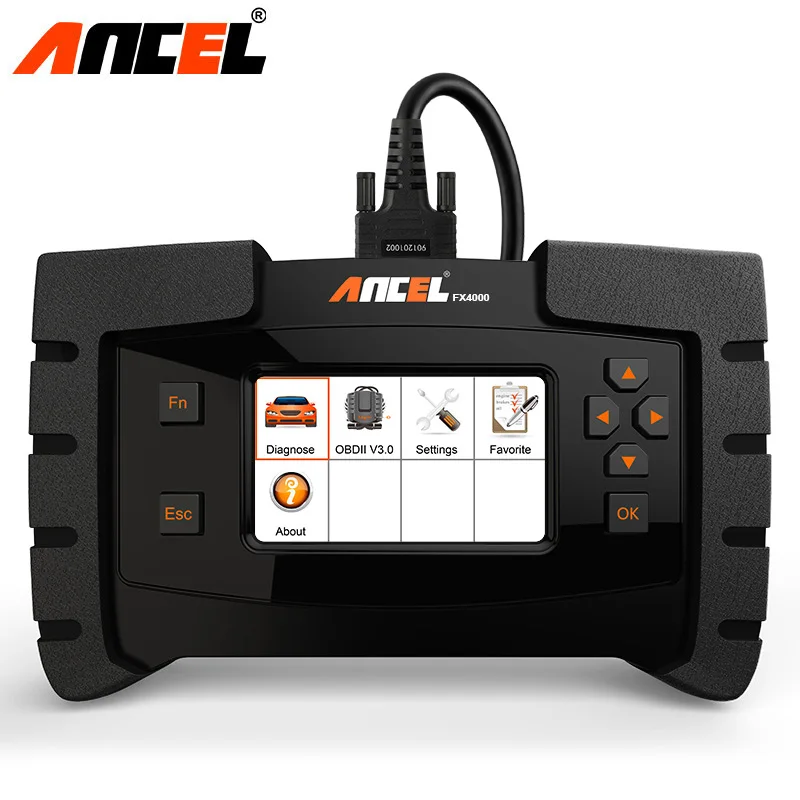 

Ancel FX4000 OBD OBD2 Full System Diagnostic Tool ABS Airbag SAS EPB Transmission Scan Tool Universal Car Automotive Scanner