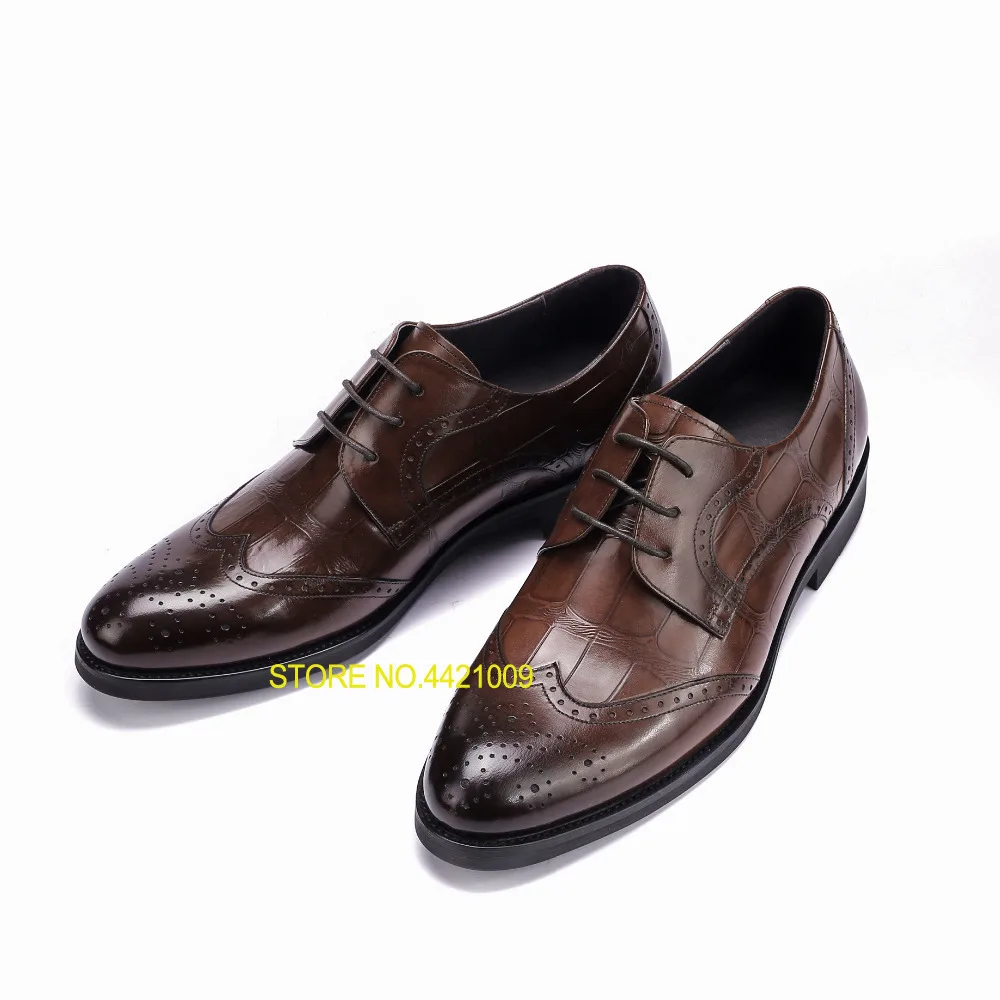 

carved men dress wedding oxfords shoes 2018 new borgues shoes oxfords business formal leather shoes for male black wine red