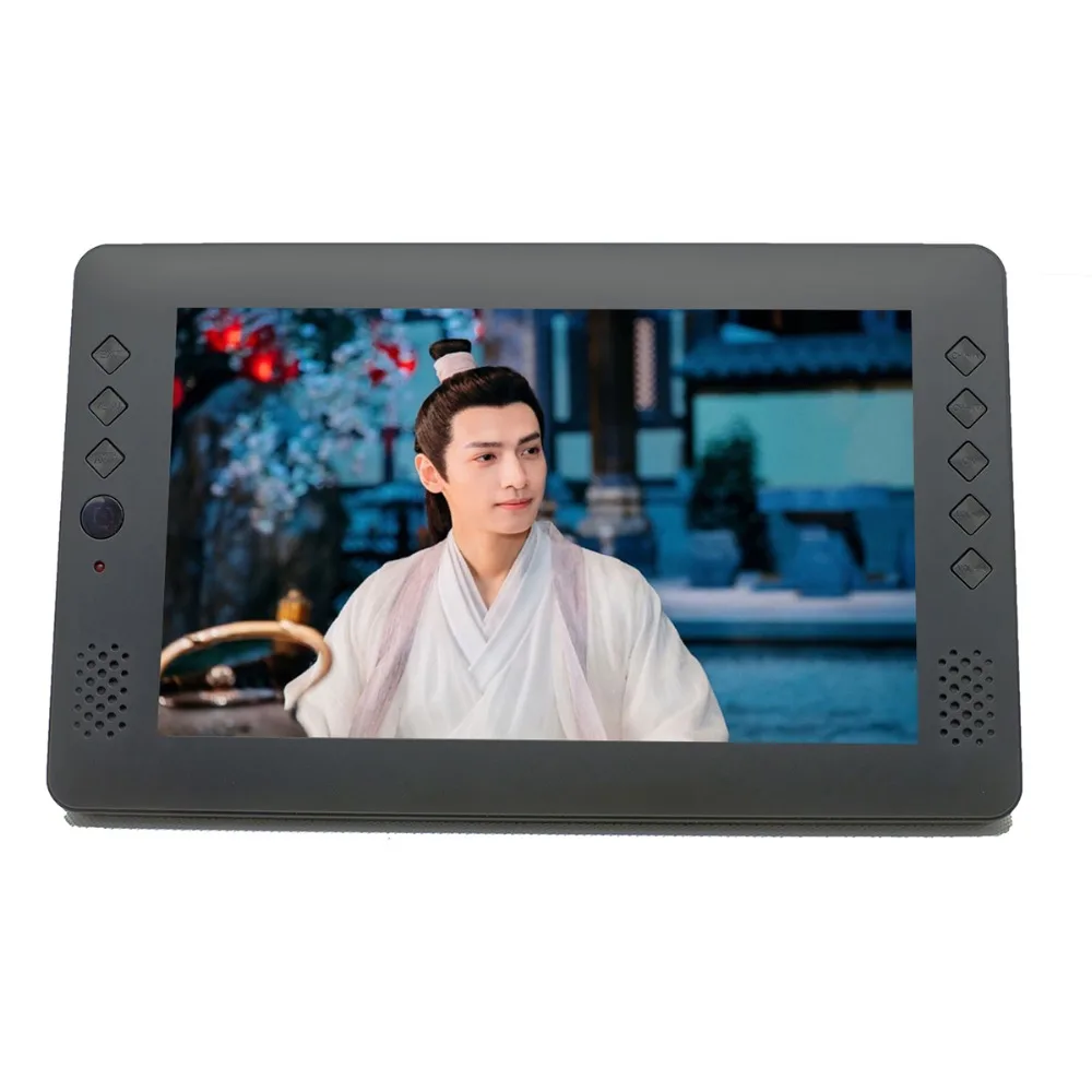 

factory price! 9 inch rechargeable battery dvbt/dvb t2 H.264 USB HD out connector multi-language OEM mini digital portable tv!