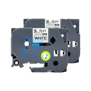 

2PCS PUTY 36mm Black On White TZe-261 tz261 TZ-261 label tapes compatible for PT300 350 520 750 P700 D600 P-Touch label printers