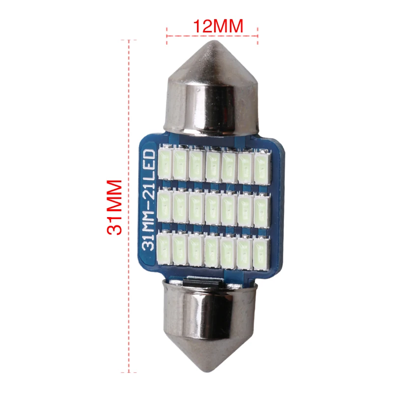 Гирлянда 31 мм 36 мм 39 мм 41 мм светодиодный светильник C5W C10W 3014 SMD Canbus без ошибок авто Интерьер Doom лампа автомобильный Стайлинг светильник белый синий