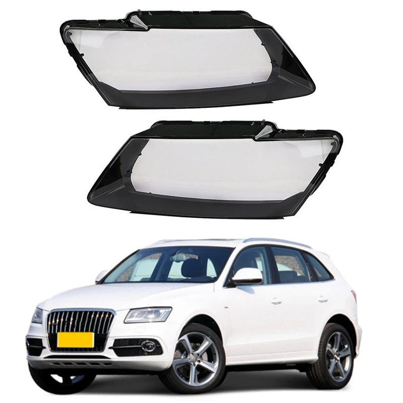 

Car Left & Right Headlight plastic Headlamp Lens Front Kit Cover fit for AUDI Q5 2009-2012