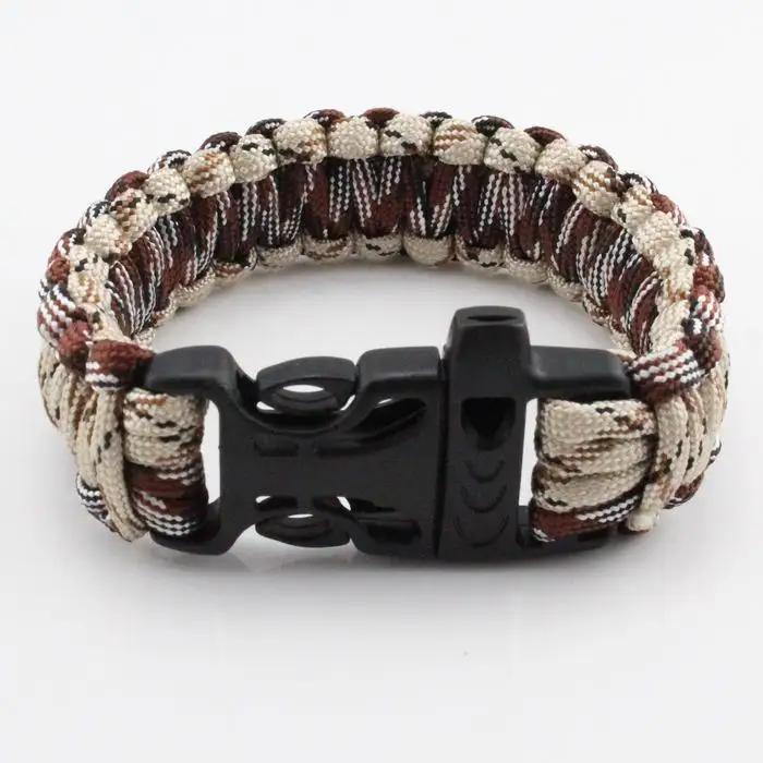 Оптовая продажа браслет для выживания парашютный шнур экстренный женский с