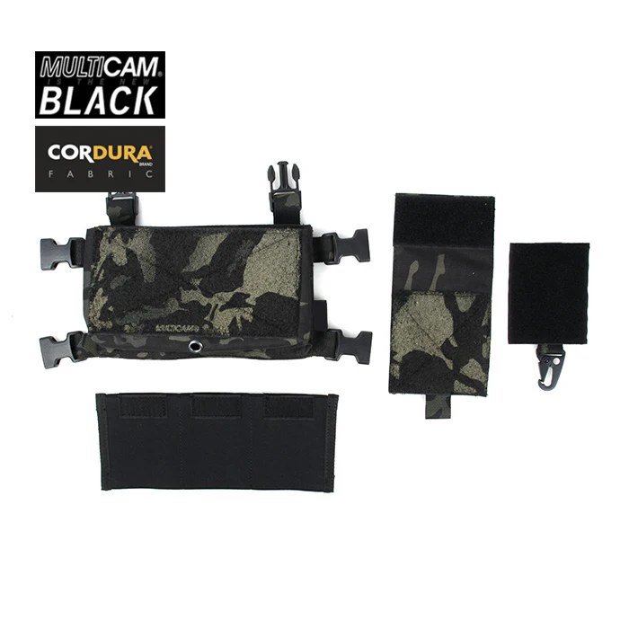 

TMC Multicam Black Micro Chest Rig Front Panel Chassis Magazine Pouch Set(SKU051248)