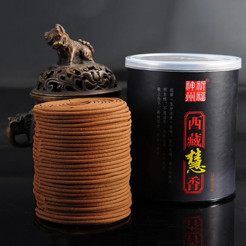Natural Handmade Sandalwood Coil Incense Aromatherapy About 2 Hours Burning 60 Coils Per Box Daily Use Buddha Supply |