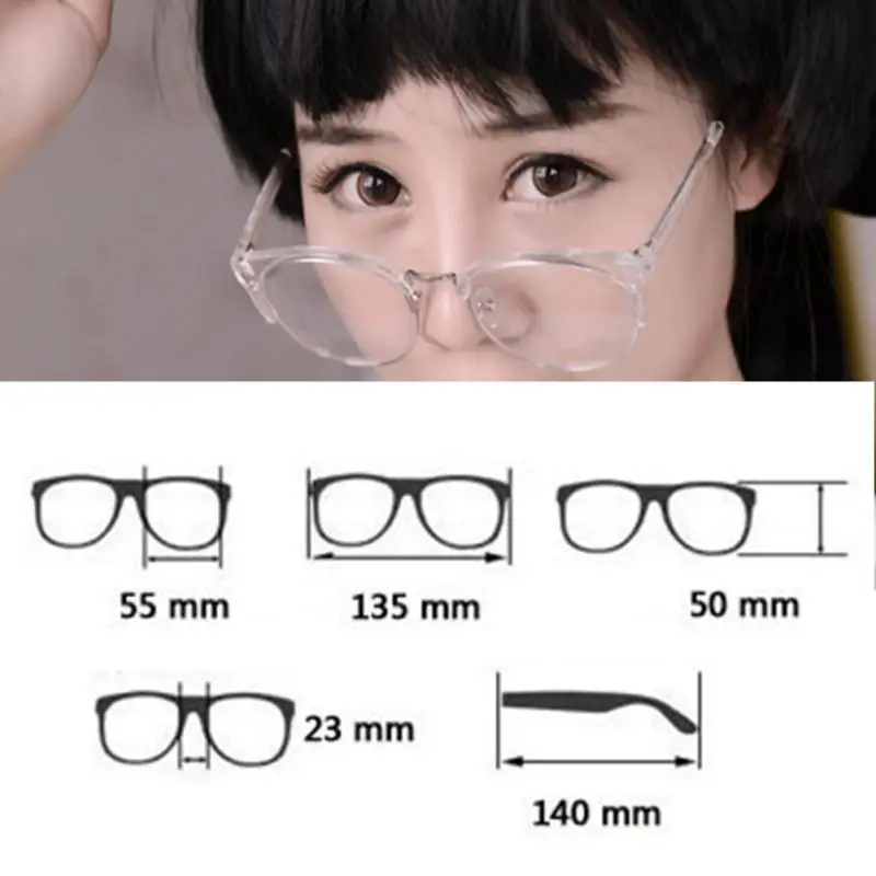 Стиль Анти-радиационные очки простые стеклянные очки модные женские металл+ пластик полукруглая рамка стекло es красочные оптические