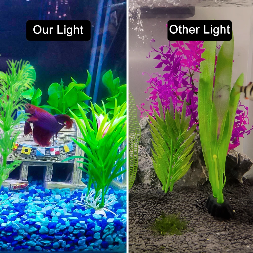 Senzeal Aquarium Light Super bright Aquarium Led Lighting M3/X3/X5/X7/X9 Clip-on Slim Fish LED Lamp 220V/110V Fish Tank LED Lamp