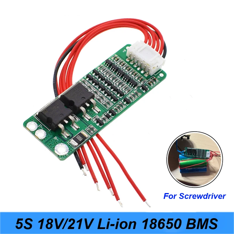 Высокое качество литий ионный литиевый аккумулятор BMS 18650 15A отвертка зарядное