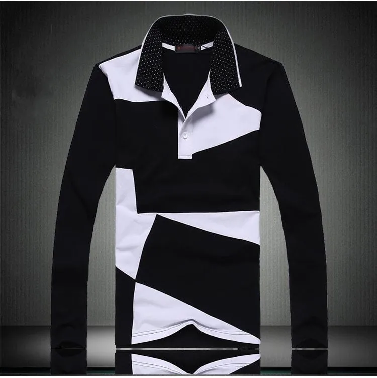 Free shipping male basic shirt plus size men's clothing male long