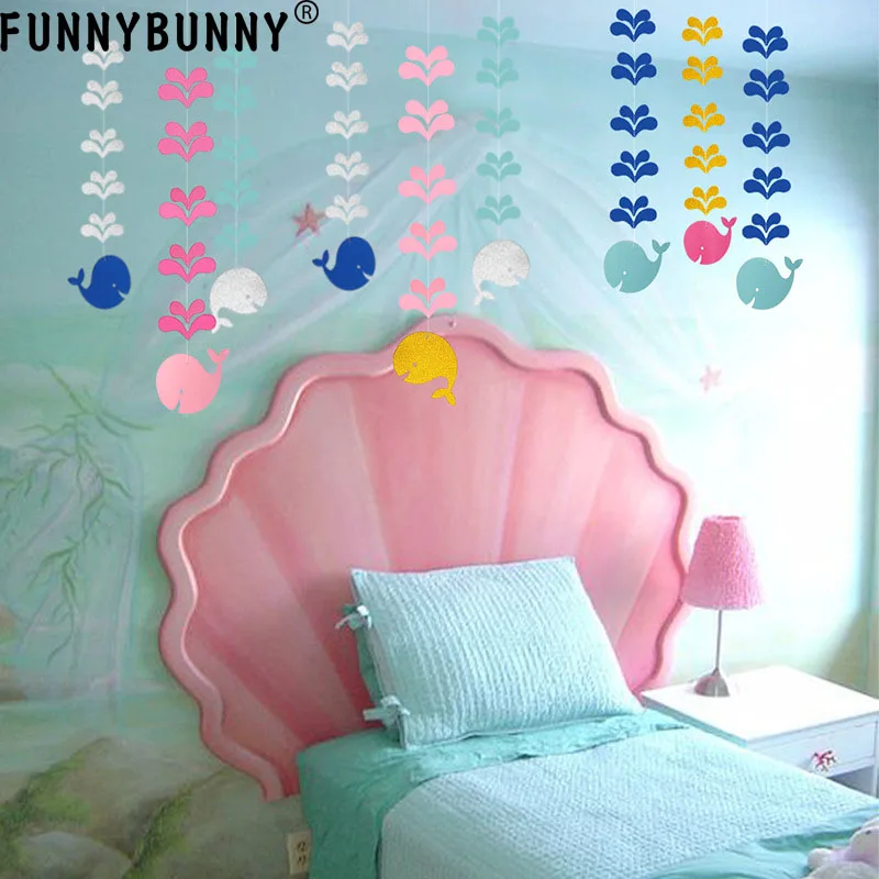 FUNNYBUNNY Милый Розовый Кит водные украшения морской ветер детский сад классная