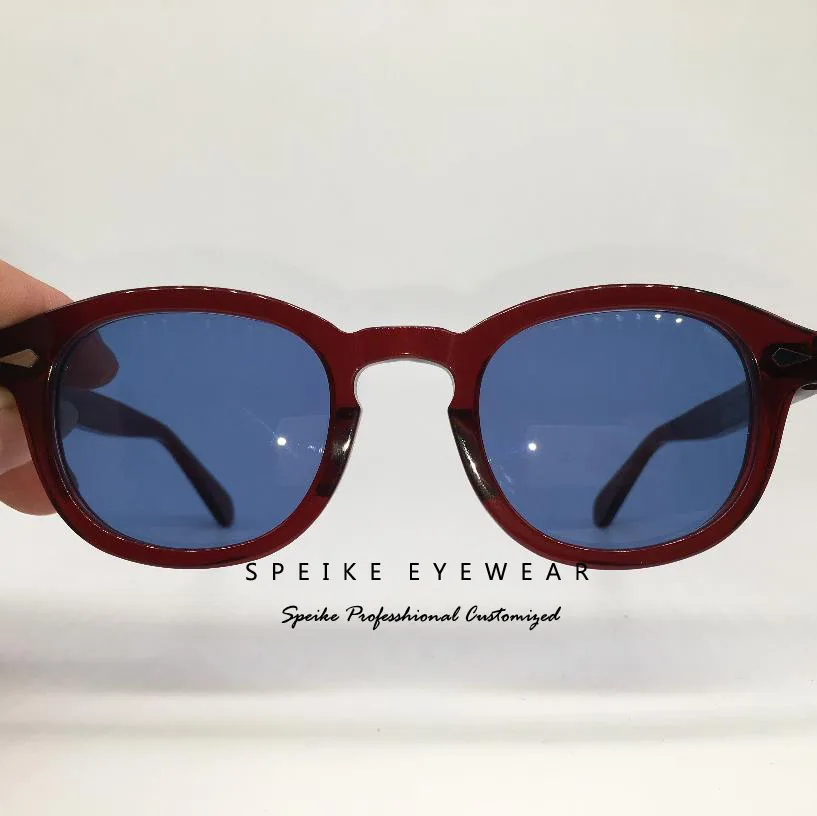 SPEIKE Подгонянные винтажные синие линзы, солнцезащитные очки в стиле ретро, очки в стиле ретро, могут быть солнцезащитные очки для близорукости