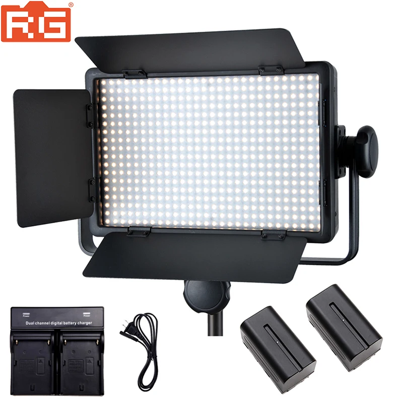 Godox светодиодный 500L/W/C фотографический светильник 500 ing серии видео + 2 * NP-750 батареи