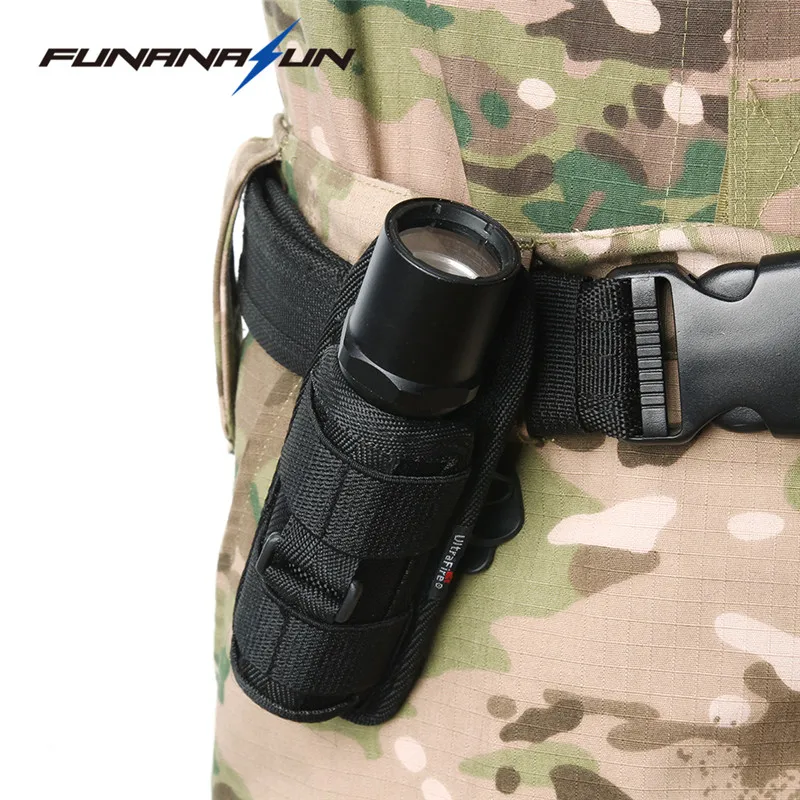 

360 Degrees Rotatable Flashlight Pouch Belt Torch Cover for FENIX UC30/UC35/E35/Surefire G2/6P/E2L/UltraFire 501B/502B/XTAR