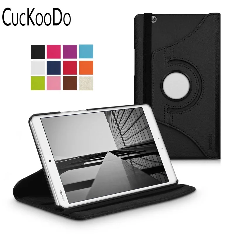

CucKooDo 30Pcs/lot 360 premium SYNTHETIC LEATHER CASE for Huawei MediaPad M2 8.0 inch 801w/803L with convenient stand function