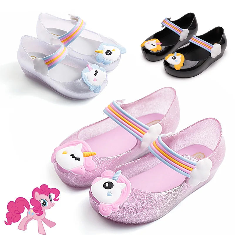 

Melissa Shoes 2018 New Spring Summer Jelly Shoe Dargon Sandals Fish Mouth Girl Non-slip Kids Sandal Toddler
