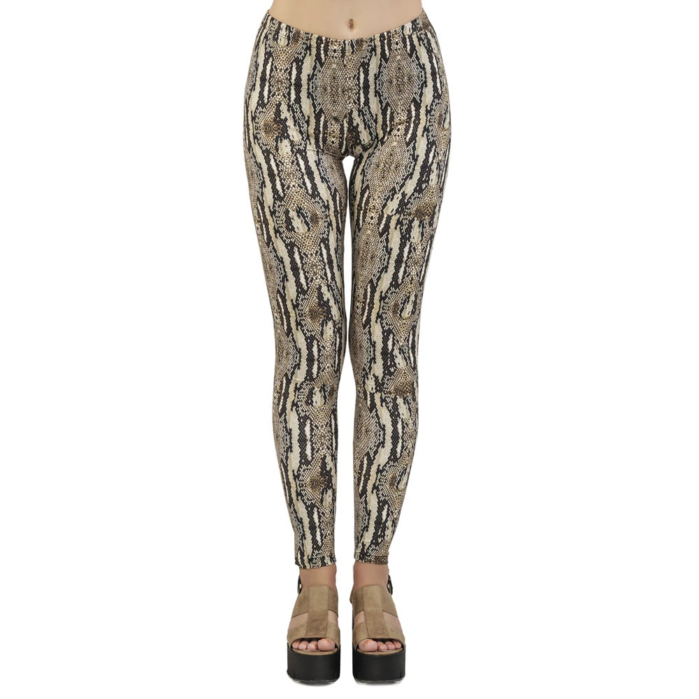 Популярные леггинсы mujer с принтом питона, леггинсы из змеиной кожи, женские леггинсы для фитнеса, женские эластичные брюки, леггинсы для тренировок