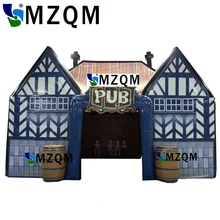 MZQM Giant 10*5 м надувной паб Палатка/надувной паб дом/надувной бар-палатка с бесплатной воздуходувкой летняя надувная палатка