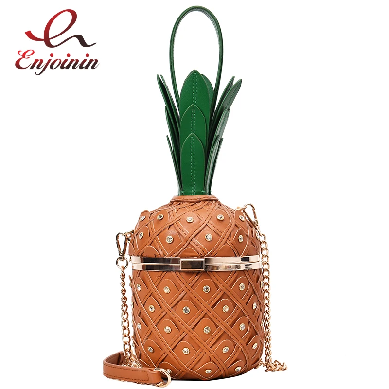 Роскошные Алмаз ананас модные женские туфли сумка Pu Сеть Кошелек мешок Crossbody
