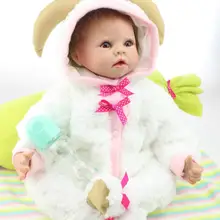 22 дюйма 55 см Силиконовые reborn куклы-младенцы/младенцы-reborn bonecas лучшие детские подарок на день рождения домашние детские игрушки