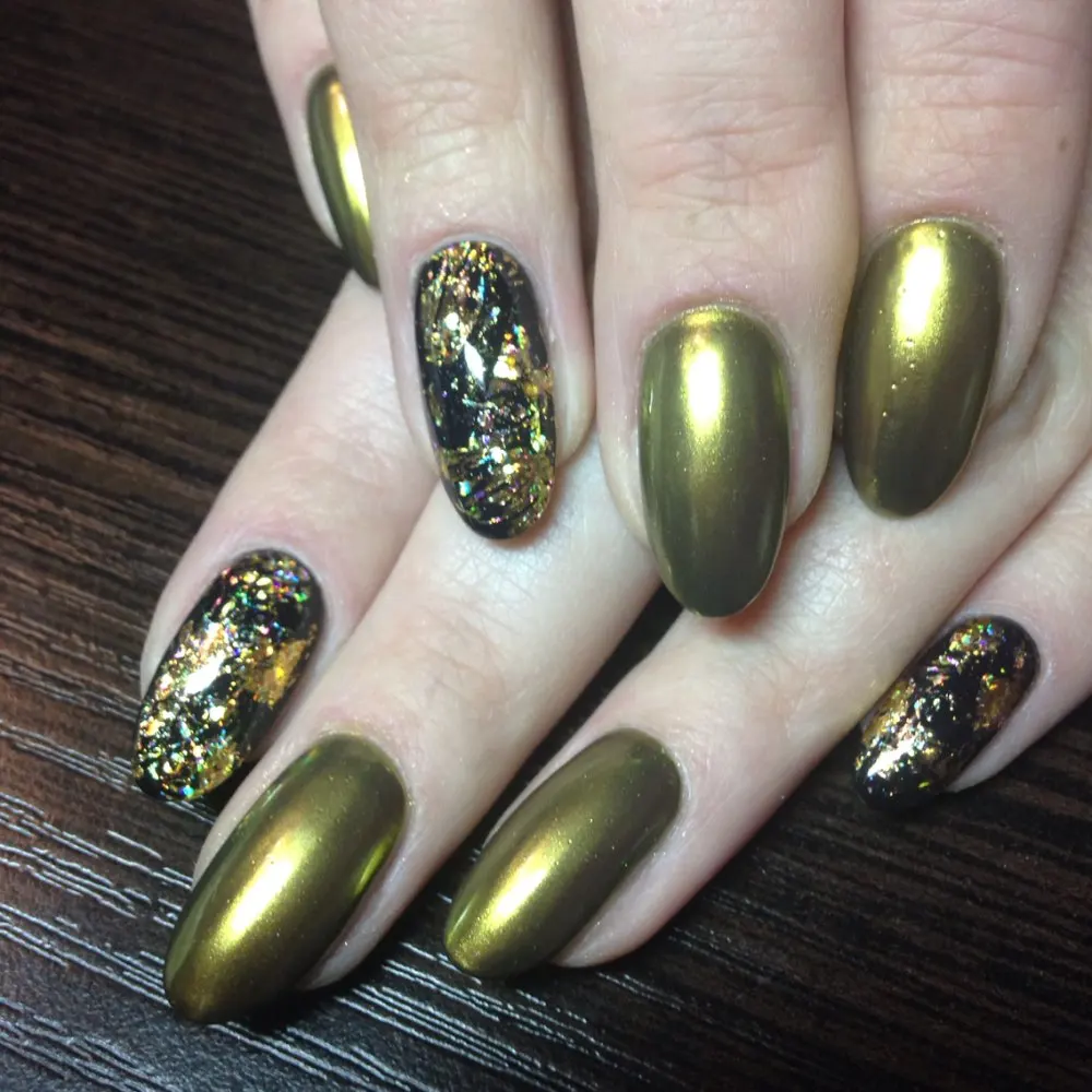 2 Box Mirror Powder Metallic Silver Pigment Nail Glitter Art 2 Box Mirror Powder Metallic Silver Pigment Nail Glitter Art Chrome Gold Magic Look Grant Nails In From Beauty Health On