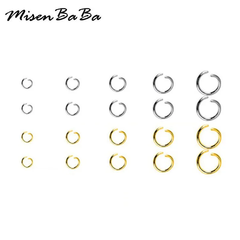 

300Pcs/lot 4 5 6 7 8mm New Cheap Beads Jewelry Findings Hot Open Jump Split Rings Connector for DIY Jewelry Findings Making