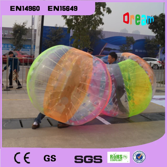 

Free Shipping Outdoor Sport 1.7m 0.8mmTPU Inflatable Bubble Football Human Hamster Ball Bumper Body Ball Bubble Soccer Zorb Ball