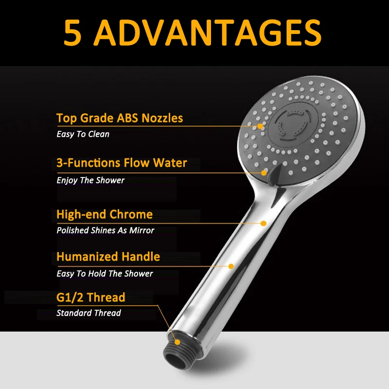 quyanre frap bathroom shower faucet Bathroom Mixer 40cm stainless steel long nose outlet brass shower faucet1