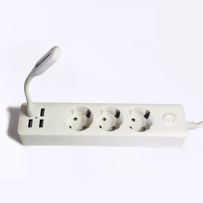 Удлинитель сетевой с европейской вилкой 4 USB порта 1 8 м|Удлинители электрические| |