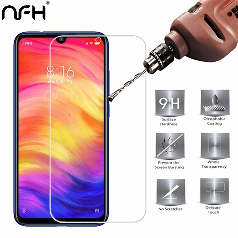 

1-2pcs Redmi 7 Tempered glass For Xiaomi Redmi 7 6.26" Redmi Phone Screen Protector Film 9H Case On Redmi 7 2.5D Explosion Glass